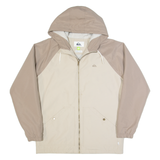 QUIKSILVER Sherpa Lined Womens Jacket Beige Hooded Colourblock M