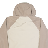 QUIKSILVER Sherpa Lined Womens Jacket Beige Hooded Colourblock M
