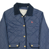 JACK WILLS Womens Quilted Jacket Blue UK 8