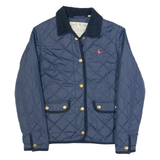 JACK WILLS Womens Quilted Jacket Blue UK 8