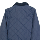 JACK WILLS Womens Quilted Jacket Blue UK 8