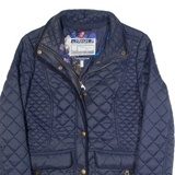 JOULES Womens Quilted Jacket Blue UK 8