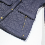 JOULES Womens Quilted Jacket Blue UK 8