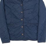 FAT FACE Womens Quilted Jacket Blue UK 8