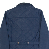 FAT FACE Womens Quilted Jacket Blue UK 8