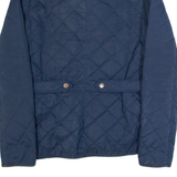 FAT FACE Womens Quilted Jacket Blue UK 8