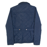 FAT FACE Womens Quilted Jacket Blue UK 8