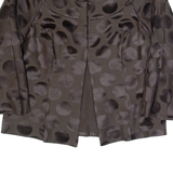 PHASE EIGHT Womens Jacket Brown Silk Spotted UK 8
