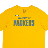 NIKE NFL Green Bay Packers Mens T-Shirt Yellow USA XL