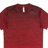 ADIDAS Mens T-Shirt Red XS