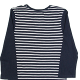 SUPERDRY Striped Womens T-Shirt Blue 3/4 Sleeve XS