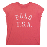 POLO RALPH LAUREN Womens T-Shirt Pink USA M
