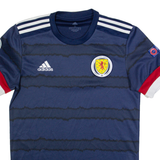 ADIDAS Scotland National Mens Football Shirt Jersey Blue S