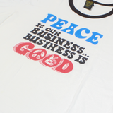 LUCKY BRAND Peace Is Our Business Mens T-Shirt White L