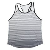 WILSON Striped Womens Vest White Sleeveless M