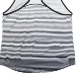 WILSON Striped Womens Vest White Sleeveless M