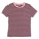 JACK WILLS Womens T-Shirt Maroon UK 8