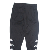 KAPPA Mens Track Pants Black Tapered M W28 L28