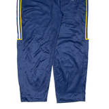 EURO SPORTS Mens Track Pants Blue Wide-Leg XL W37 L27