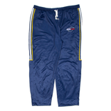 EURO SPORTS Mens Track Pants Blue Wide-Leg XL W37 L27