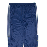 EURO SPORTS Mens Track Pants Blue Wide-Leg XL W37 L27
