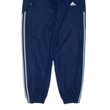 ADIDAS Mens Track Pants Blue Tapered S W28 L30