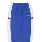PUMA Mens Track Pants Blue Tapered L W32 L31