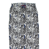 Womens Joggers Black Wide-Leg L W32 L28