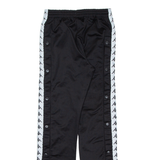 KAPPA Womens Track Pants Black Straight XS W26 L29