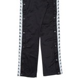 KAPPA Womens Track Pants Black Straight XS W26 L29