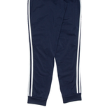 ADIDAS Mens Track Pants Blue Tapered S W25 L30