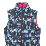 THE NORTH FACE Womens Gilet Blue Crazy Pattern XS