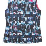 THE NORTH FACE Womens Gilet Blue Crazy Pattern XS
