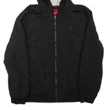 GUESS Mens Jacket Black Hooded 2XL