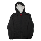 GUESS Mens Jacket Black Hooded 2XL