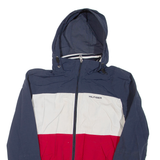 TOMMY HILFIGER Mens Track Jacket Blue Colourblock S
