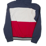 TOMMY HILFIGER Mens Track Jacket Blue Colourblock S