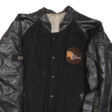 Mens Jacket Black Leather Faux Leather XL