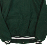 MAK & RID Mens Bomber Jacket Green Wool S