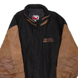 CANADA SPORTSWEAR Mens Jacket Black Leather Wool 2XL