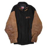 CANADA SPORTSWEAR Mens Jacket Black Leather Wool 2XL