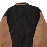 CANADA SPORTSWEAR Mens Jacket Black Leather Wool 2XL