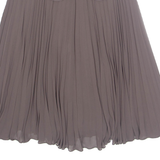 REISS Womens Pleated Skirt Brown Knee Length UK 6