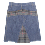 RAY CASSIN Womens A-Line Skirt Beige Knee Length Denim M