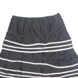 REISS Womens Skater Skirt Black Short Silk UK 6