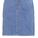 Womens Straight Skirt Blue Knee Length Denim XXS