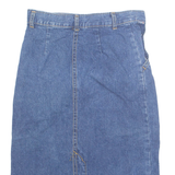 Womens Straight Skirt Blue Knee Length Denim XXS