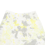 CALVIN KLEIN JEANS Womens A-Line Skirt Yellow Short Floral L
