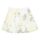 CALVIN KLEIN JEANS Womens A-Line Skirt Yellow Short Floral L