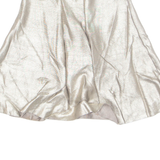 ZARA Womens Skater Skirt Gold Short XS